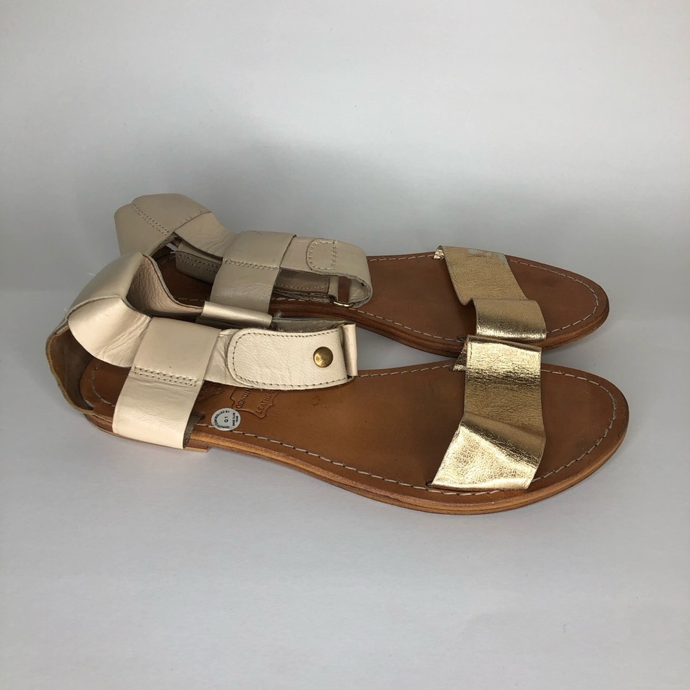 sol sana sandals Women Size 38 US 7 Ankle Strap Flat Soles beautiful strappy